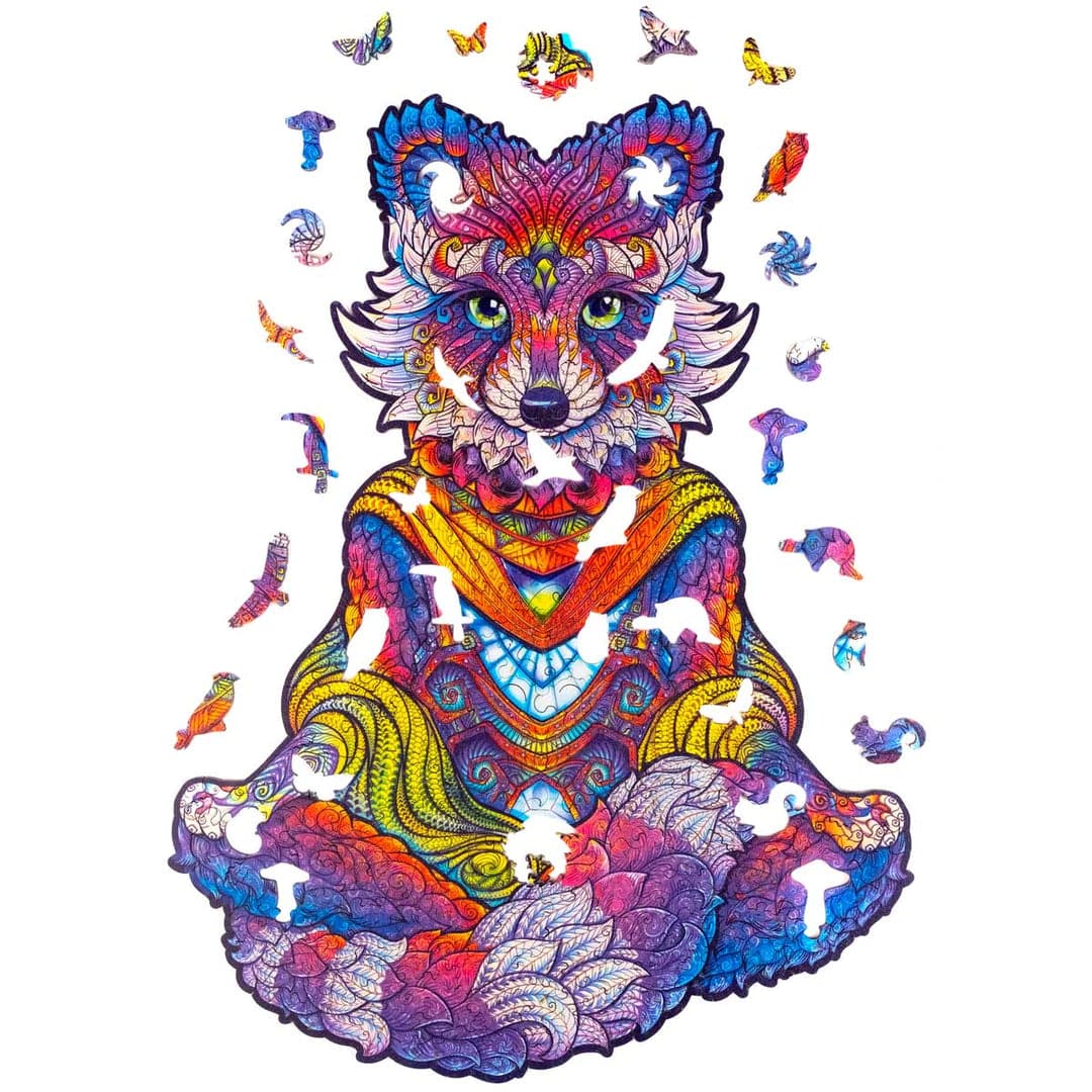 Unidragon-Emanating Racoon Wooden Puzzle--Legacy Toys