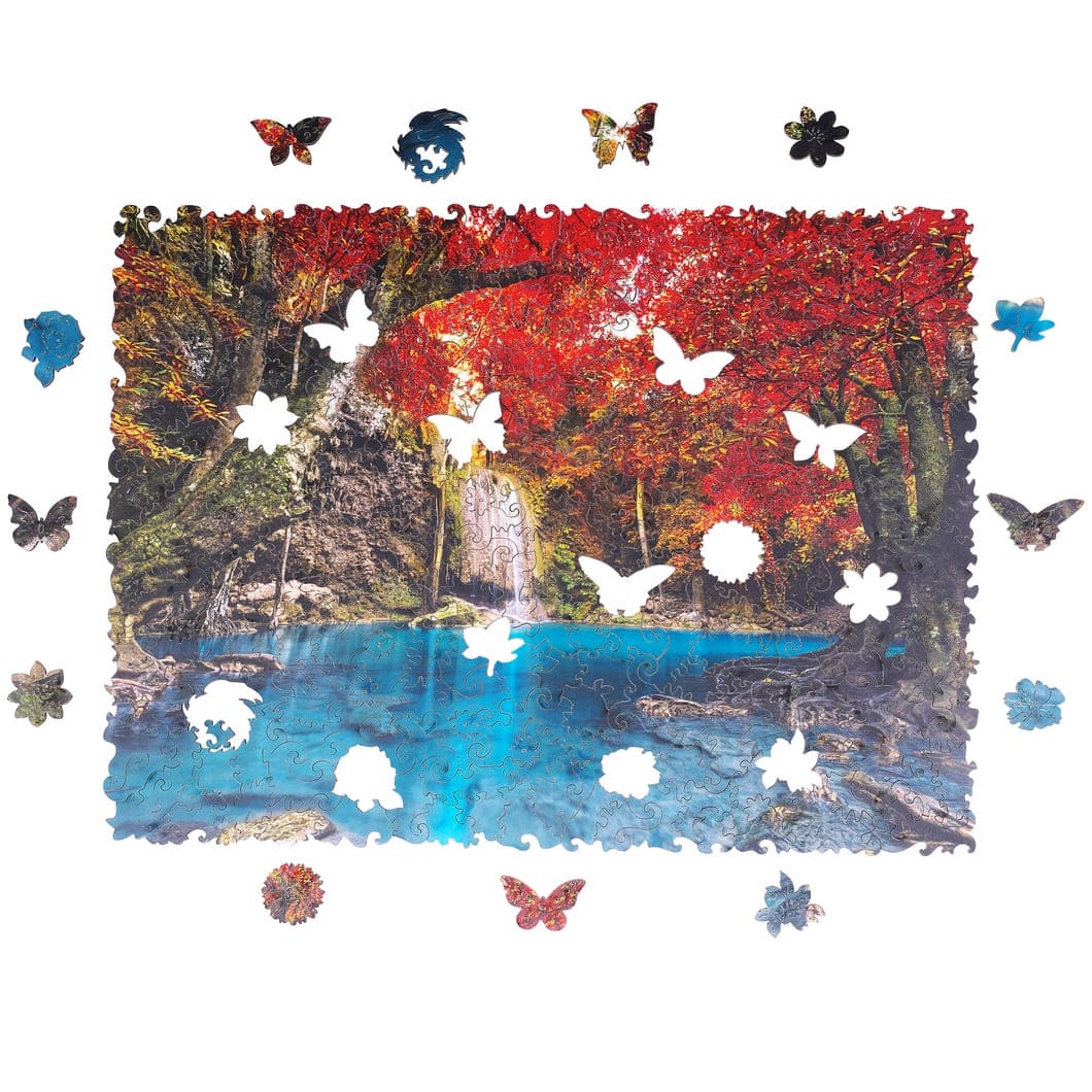 Unidragon-Erawan Waterfall Wooden Jigsaw Puzzle--Legacy Toys