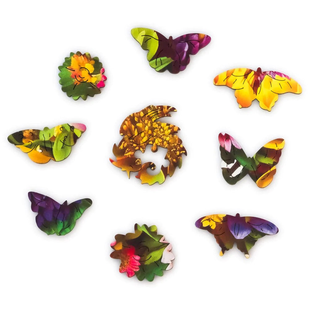 Unidragon-Flora - Charming Bouquet Wooden Puzzle - 200 Pieces-UNI-CHARMING-Legacy Toys