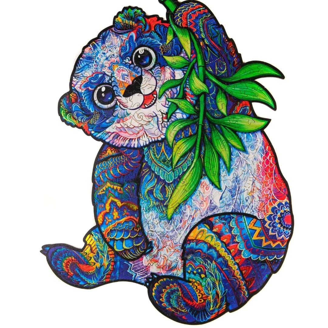 Unidragon-Serious Panda Wooden Puzzle-UNI-PAN-S-Simple-Legacy Toys