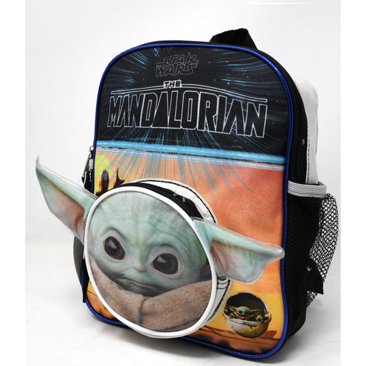 United Party-Star Wars "The Child" Baby Yoda 11" Mini Backpack with Head-AYMI-Legacy Toys