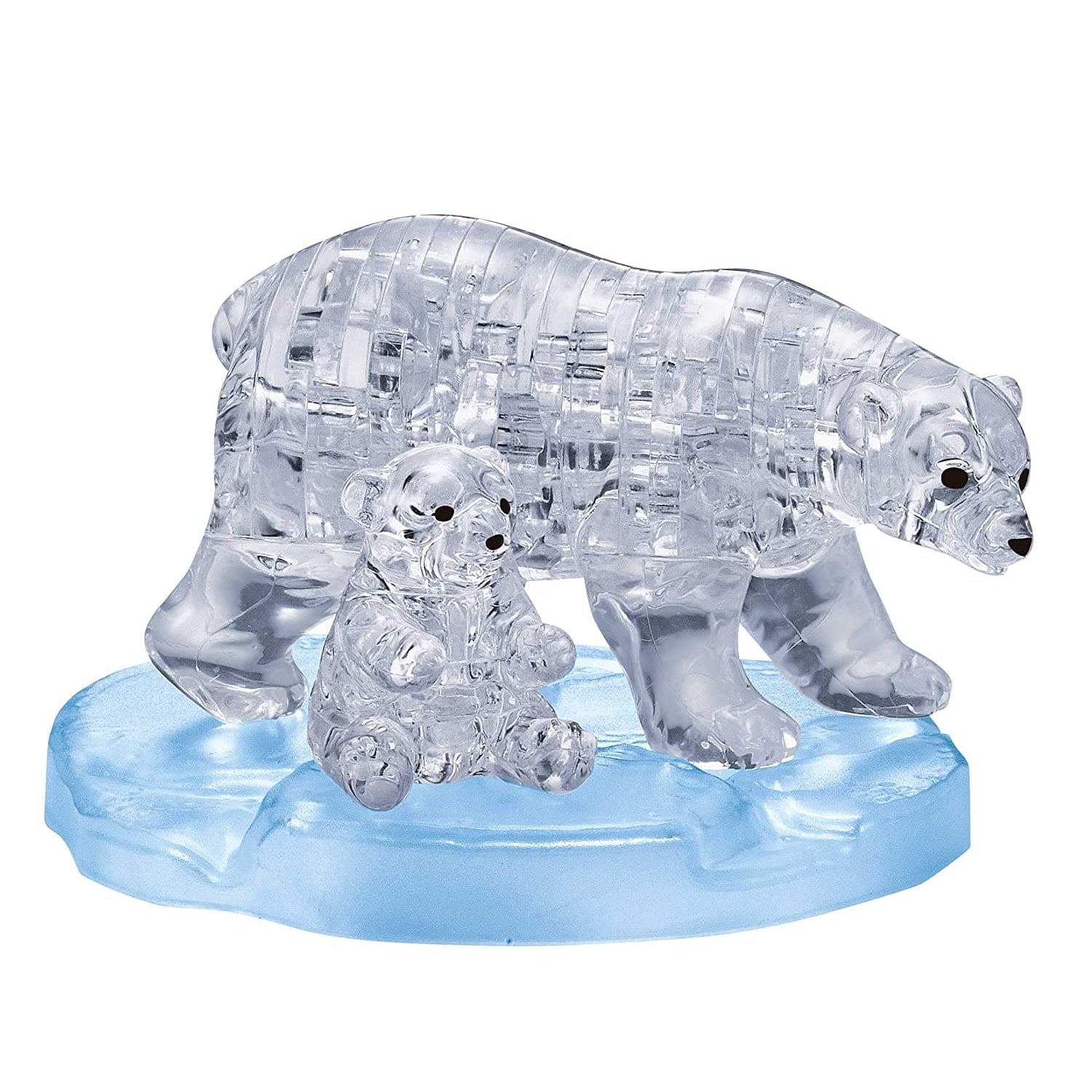 University Games-3D Crystal Puzzle - Polar Bear with Baby-31079-Legacy Toys