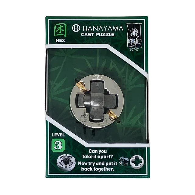 University Games-Hanayama Cast Puzzle - Hex - Level 3-30747-Legacy Toys