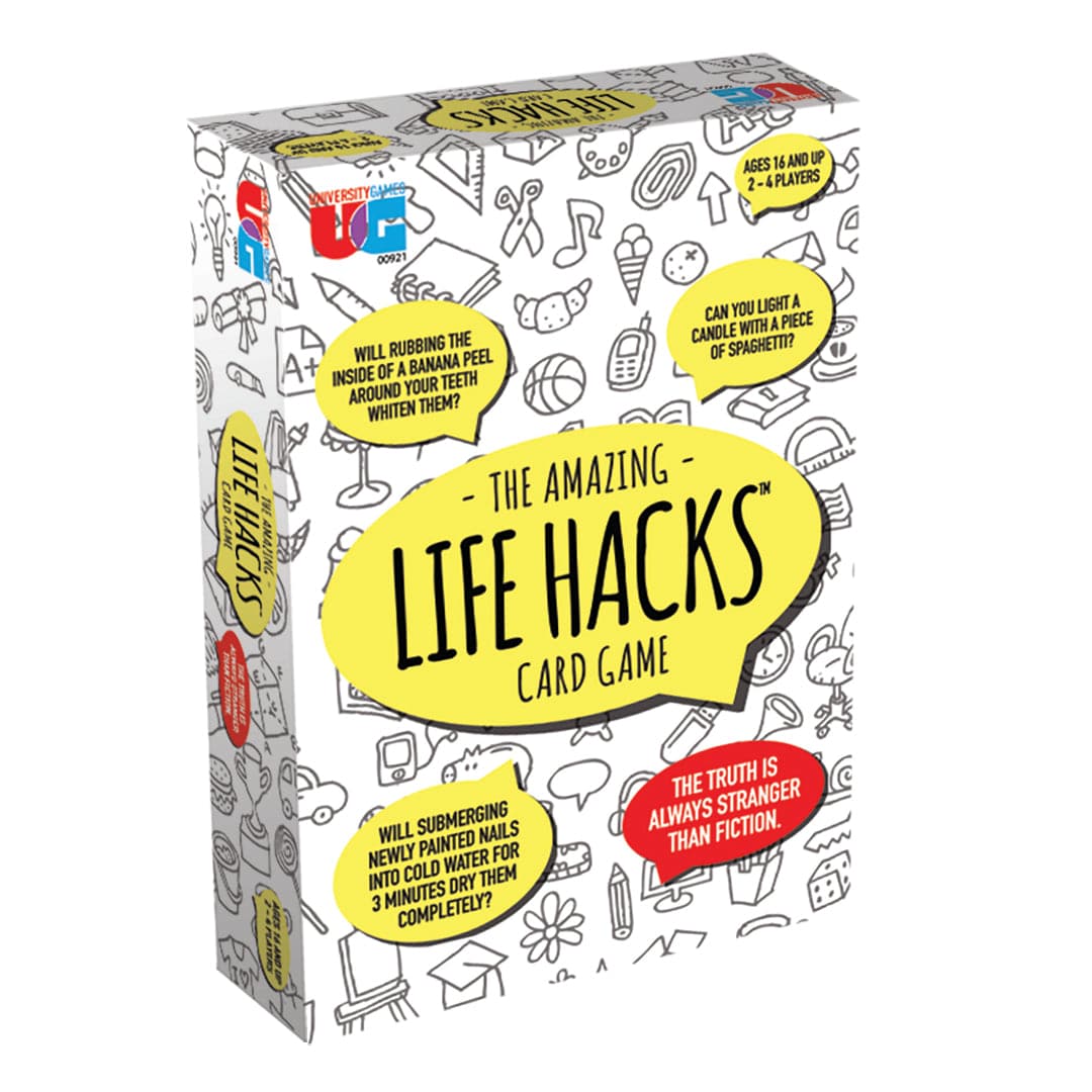 University Games-Life Hacks Card Game-00921-Legacy Toys