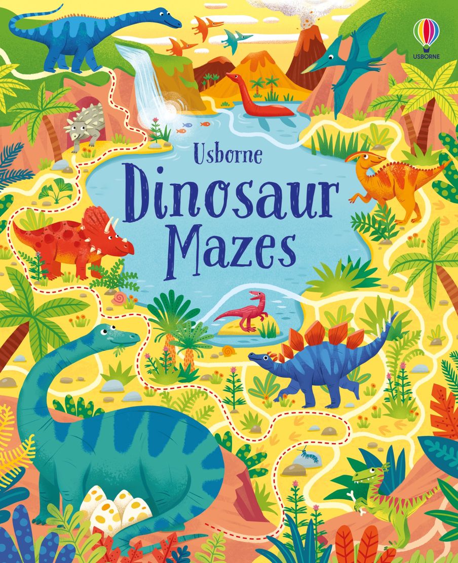 Usborne Books-Dinosaur Mazes-317265-Legacy Toys