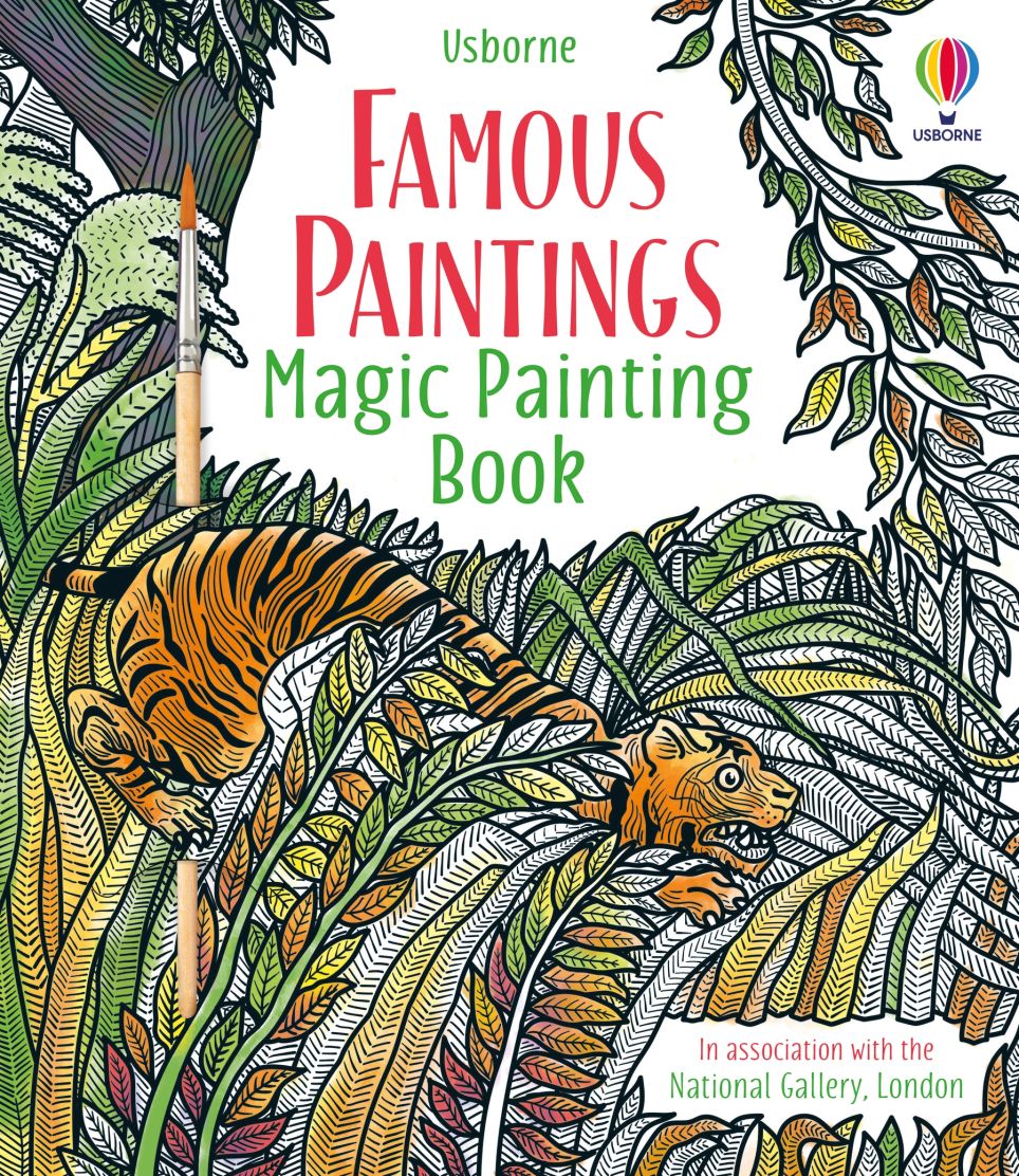 Usborne Books-Famous Paintings Magic Painting Book-070252-Legacy Toys