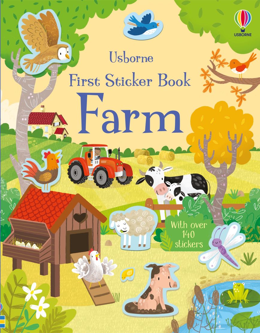 Usborne Books-First Sticker Book Farm-075271-Legacy Toys