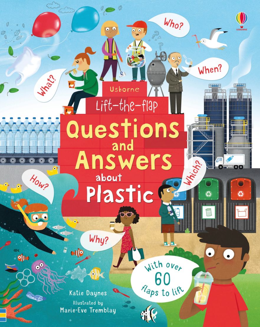 Usborne Books-Lift the Flap First Questions and Answers about Plastic-547615-Legacy Toys