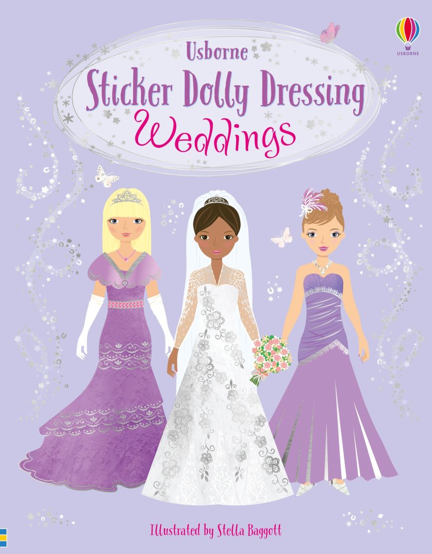 Usborne Books-Sticker Dolly Dressing Weddings-071846-Legacy Toys