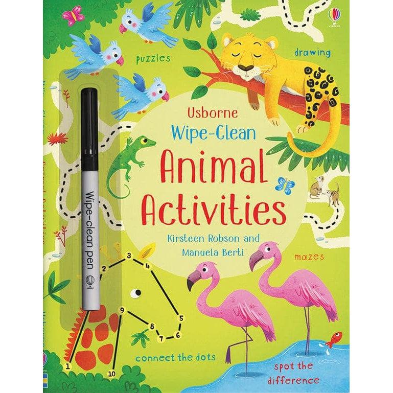 Usborne Books-Wipe-Clean Animal Activities-546700-Legacy Toys