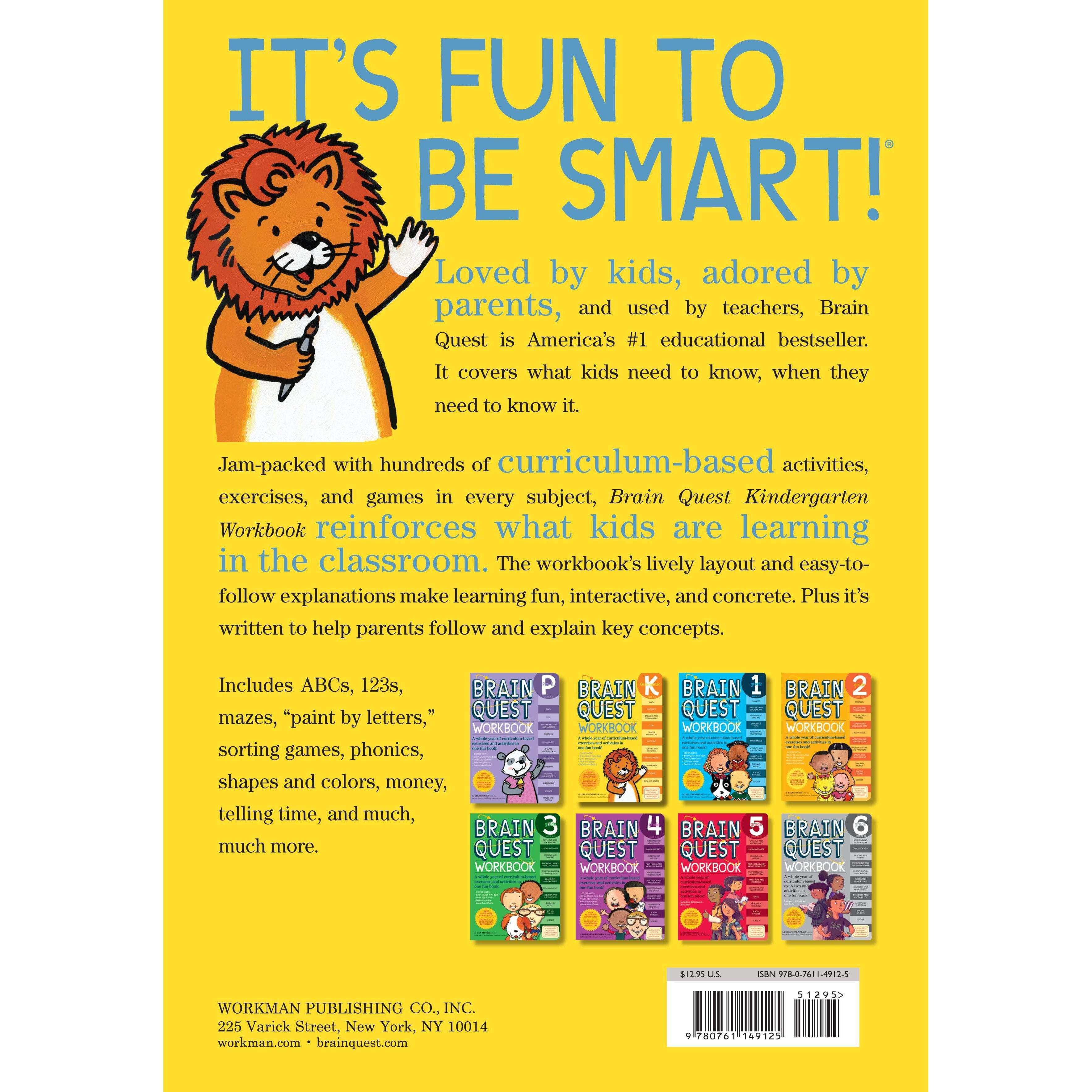 Workman Publishing-Brain Quest Workbook: Kindergarten-14912-Legacy Toys