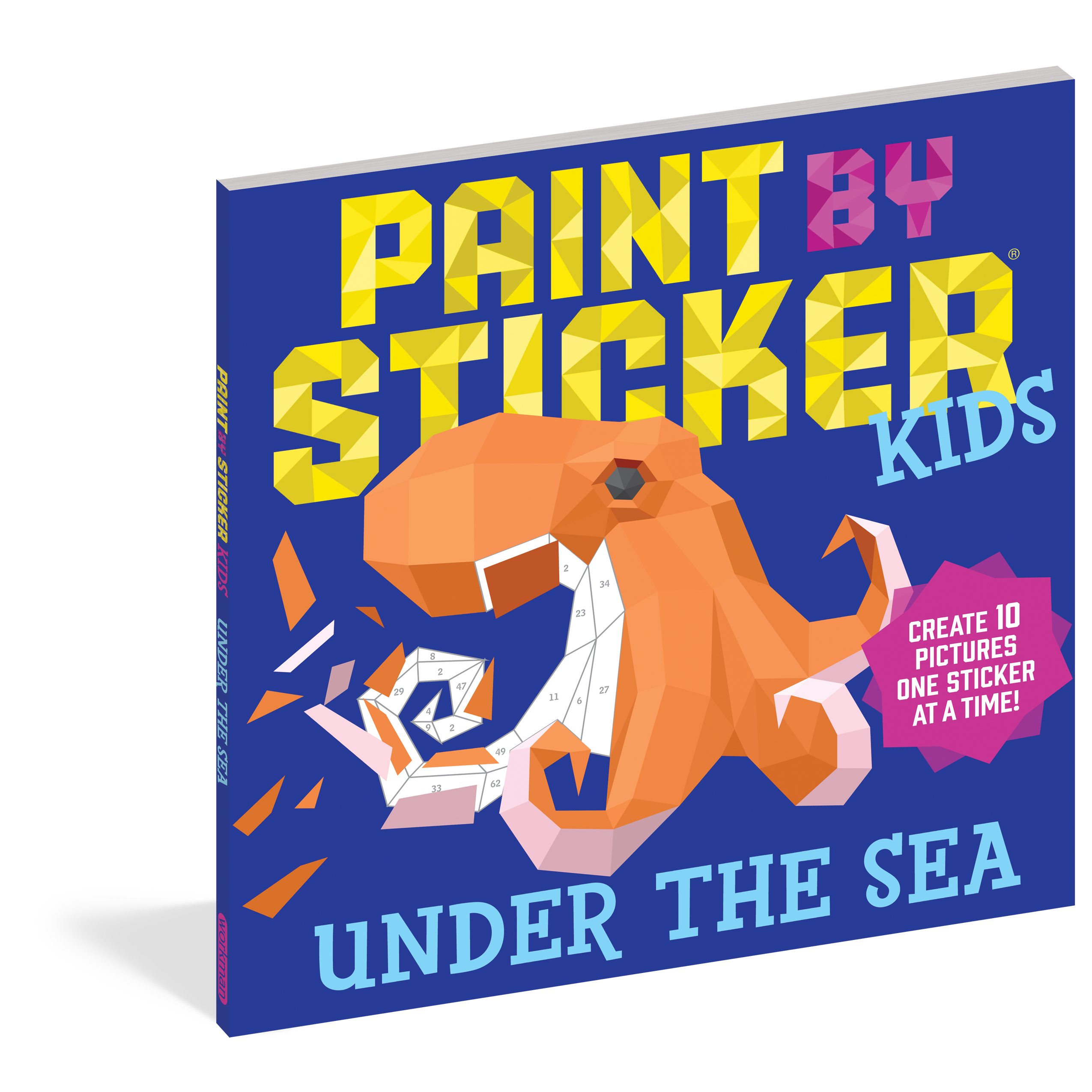 Workman Publishing-Paint by sticker kids: Under the sea-100038-Legacy Toys