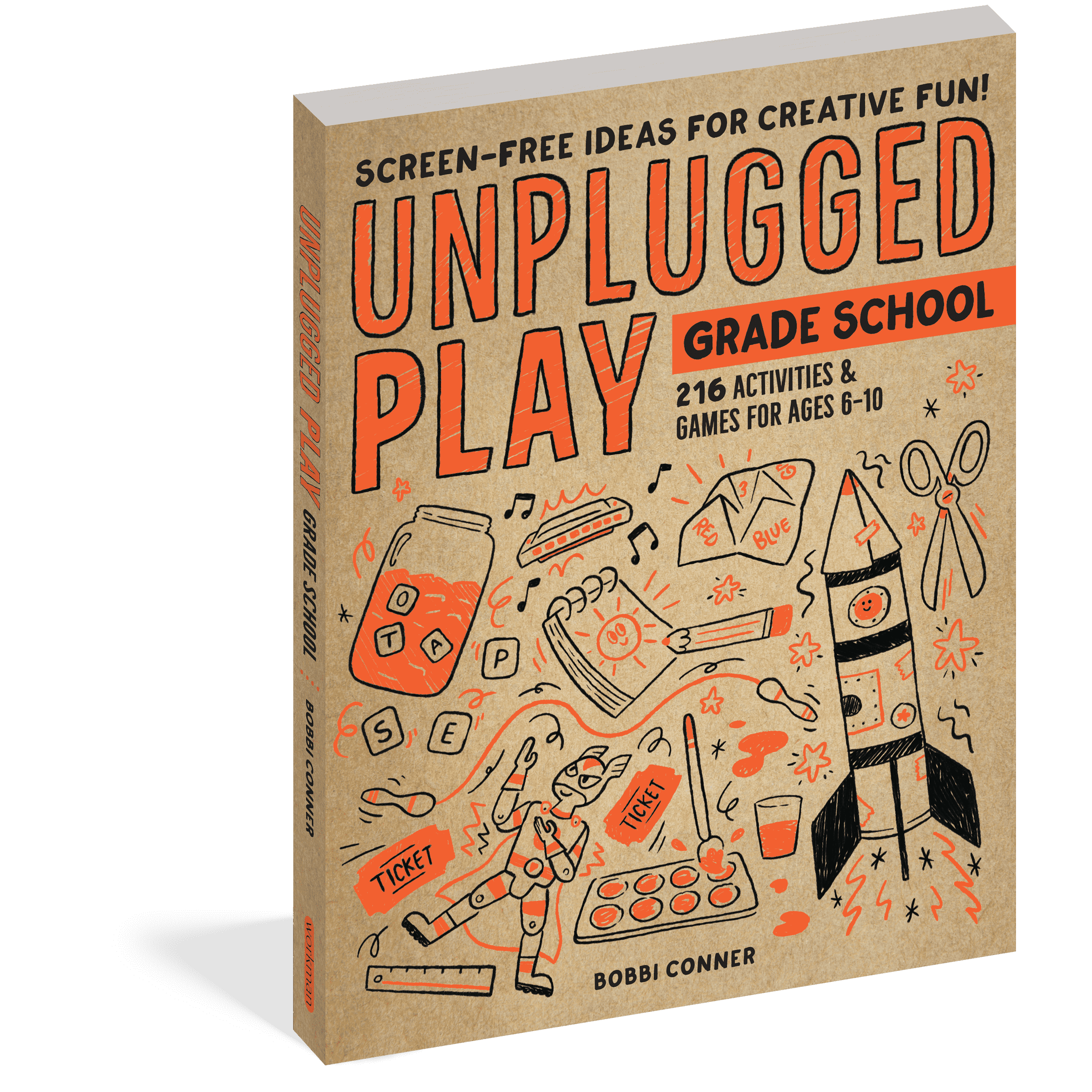 Workman Publishing-Unplugged Play: Grade School Ages 6-10-101020-Legacy Toys