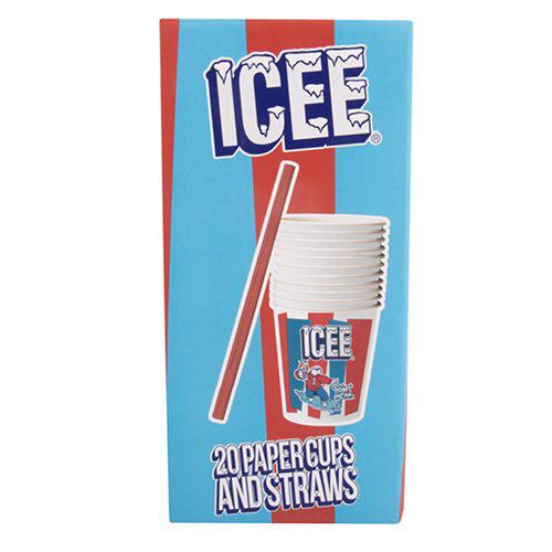 Fizz Creations-ICEE 20 Paper Cups & Straws-300017-Legacy Toys